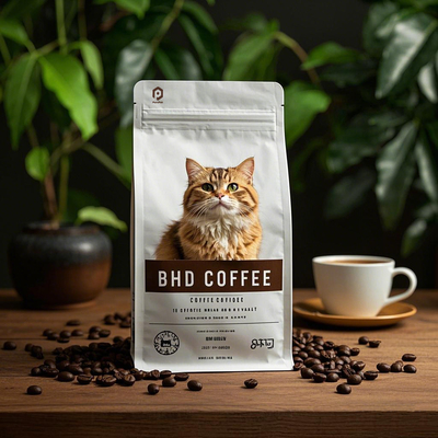 Custom Packaging Block Bottom Side Gusseted Bag Coffee Bean Packaging Bag With Valve and Zipper