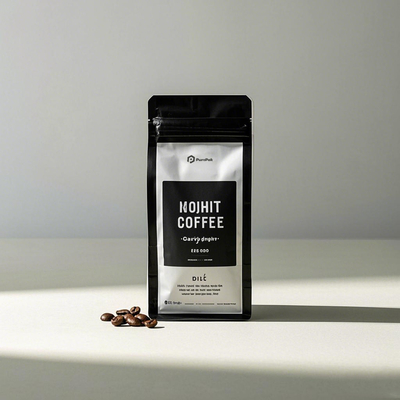 Biodegradable 100g 250g 500g 1kg Cafe Resealable Stand up Zipper Flat Bottom Zipper Coffee Bag