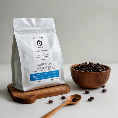 Custom Coffee Bags USA SA AU Coffee Beans Packaging 250g 12oz 5lb Coffee Packaging Bag With Valve and Zipper