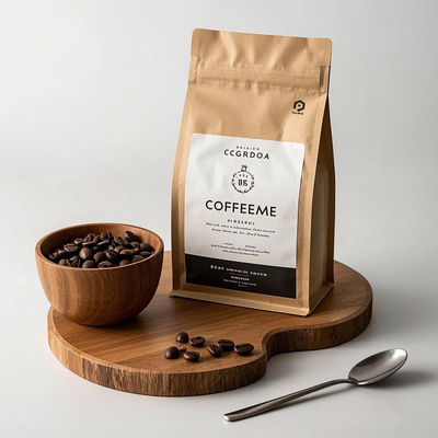 Hot Sale Brand Logo Side Custom Printed Gusset Flat Bottom Coffee Packing Bags Zipper Coffee Bags With Valve