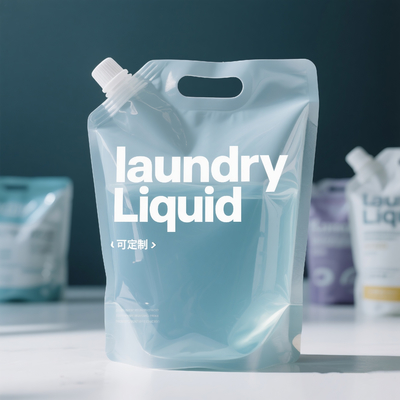 Wholesale Refillable Leakproof Transparent Juice Oil Soap Detergent Drinking  Liquid Stand up Spout Pouch Packaging Bags