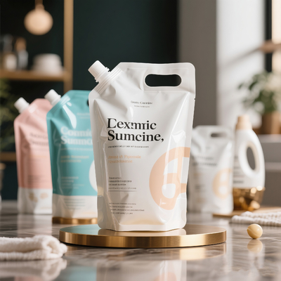 Customized Stand up Pouch Manufacturers 5KG Washing Powder Laundry Detergent Liquid Packaging Bag